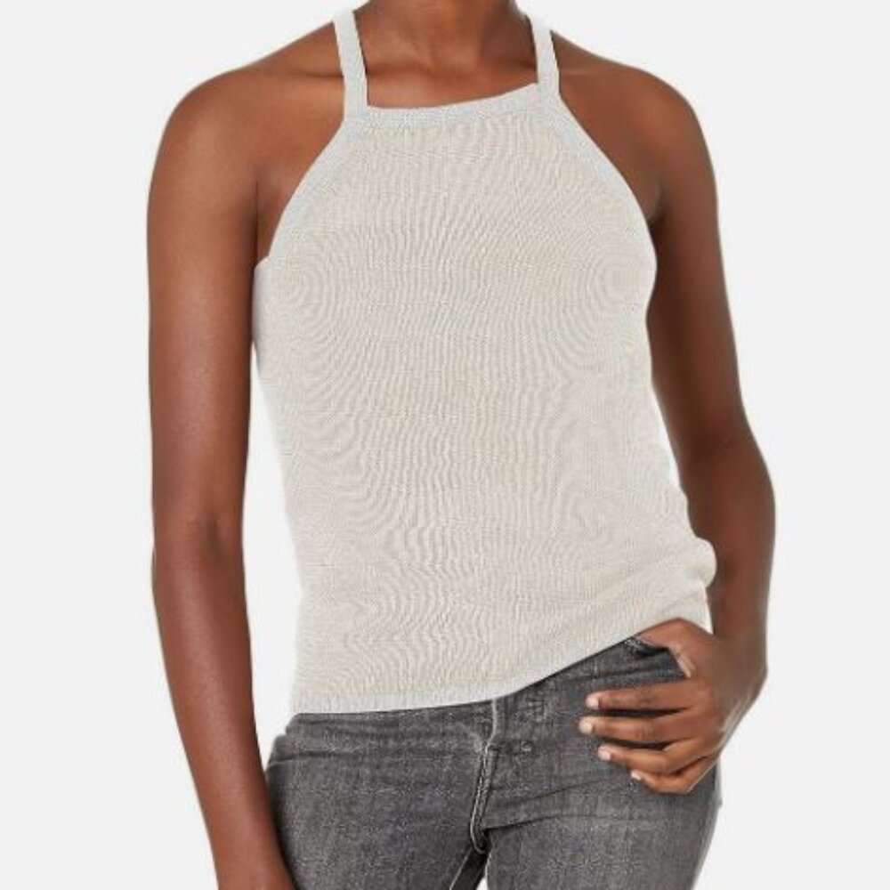 GUESS Women's Sleeveless Cora Metallic Sweater NWT Misses Size Small